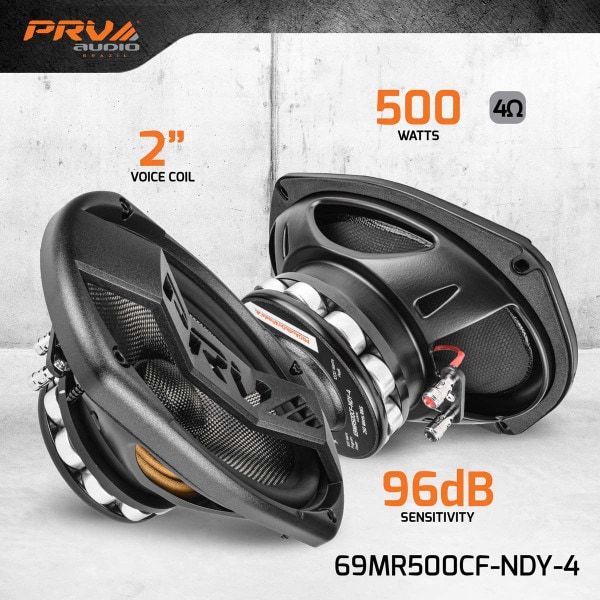 Main product image for PRV Audio 69MR500CF-NDY-4 6"x9" Neodymium Midrange Speaker Pair294-3504